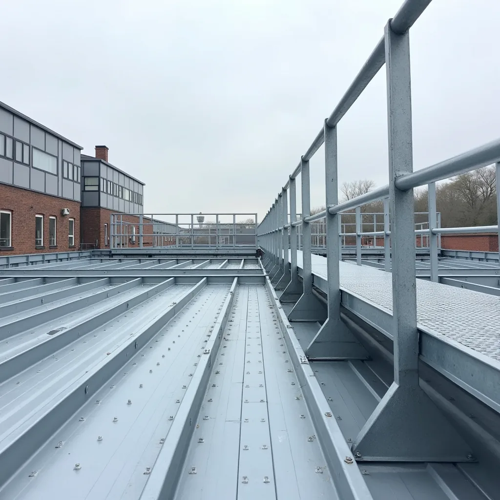 Taksäkerhet med snörasskydd och gångbryggor